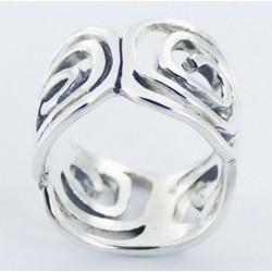 Bague bande Spirales